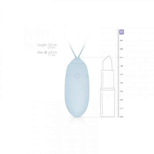 LUV EGG vibračné vajíčko USB modré