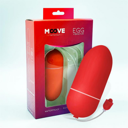 MOOVE Vibračné vajíčko 10 funkcií  Red