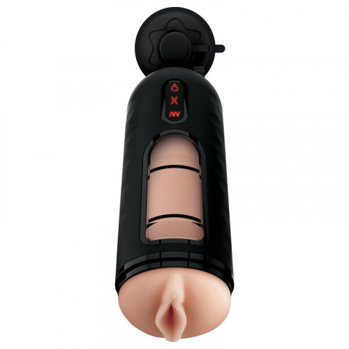 PDX ELITE masturbátor s vibračným mega dojičom