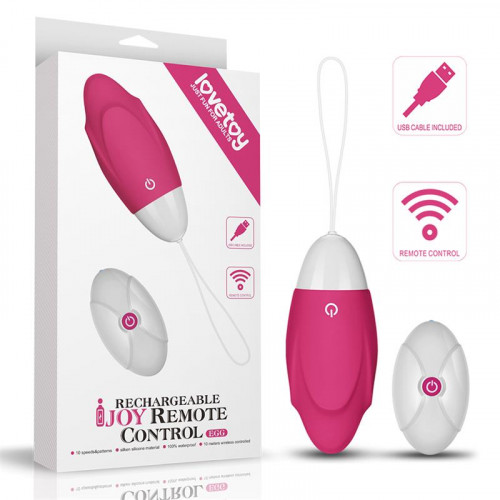 LOVETOY Vibračné vajíčko IJoy Diaľkové ovládanie USB ružové
