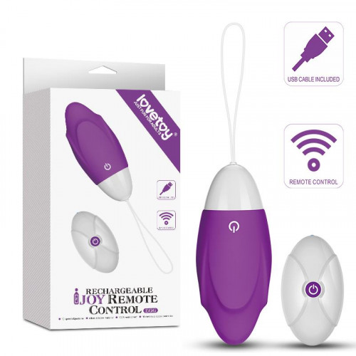 LOVETOY Vibrating Egg iJoy Remote Control USB Purple